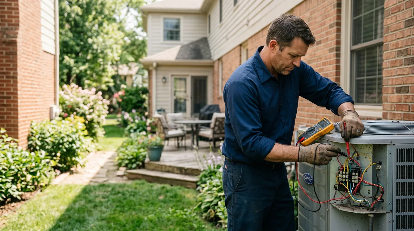 HVAC technician working near Bloomingdale, GA